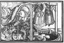 Pope Joan is show hanging, which shows how harshly early modern people thought of her.