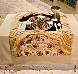 From Judy Chicago's The Dinner Party.