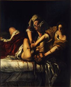 Judith Slaying Holofernes (1614–20) Oil on canvas 199 x 162 cm Galleria degli Uffizi, Florence