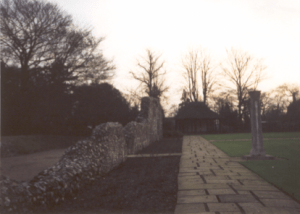 The sidewalk to the right is new.